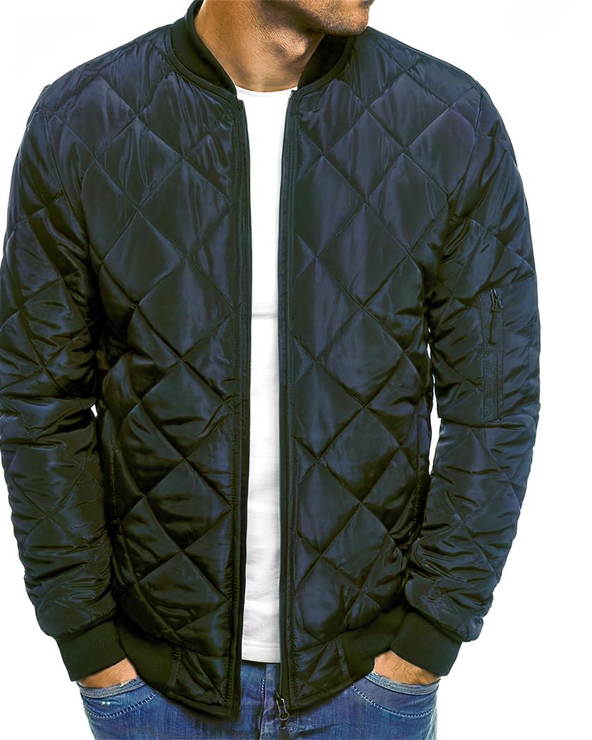 blouson matelassé marine