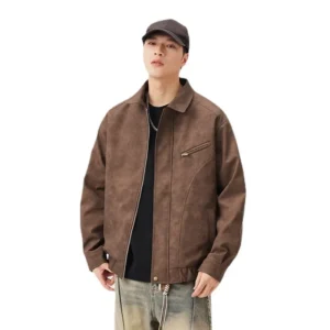 blouson en daim pour homme