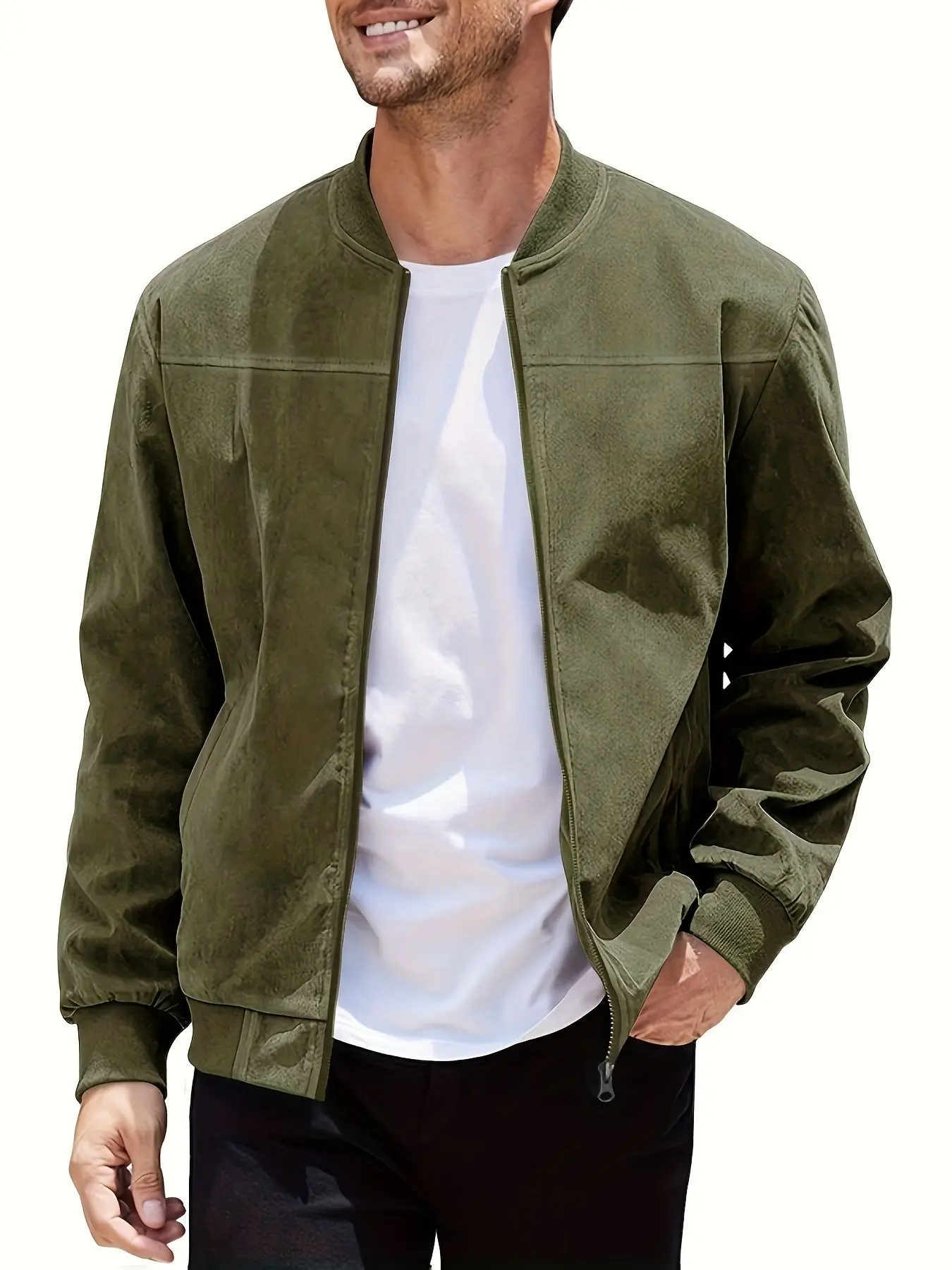 mode blouson daim