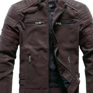 blouson moto simili cuir