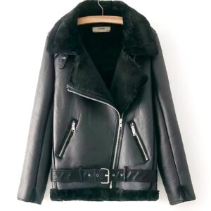 blouson aviateur femme noir