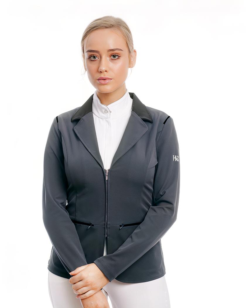 Blouson d'équitation gris respirant
