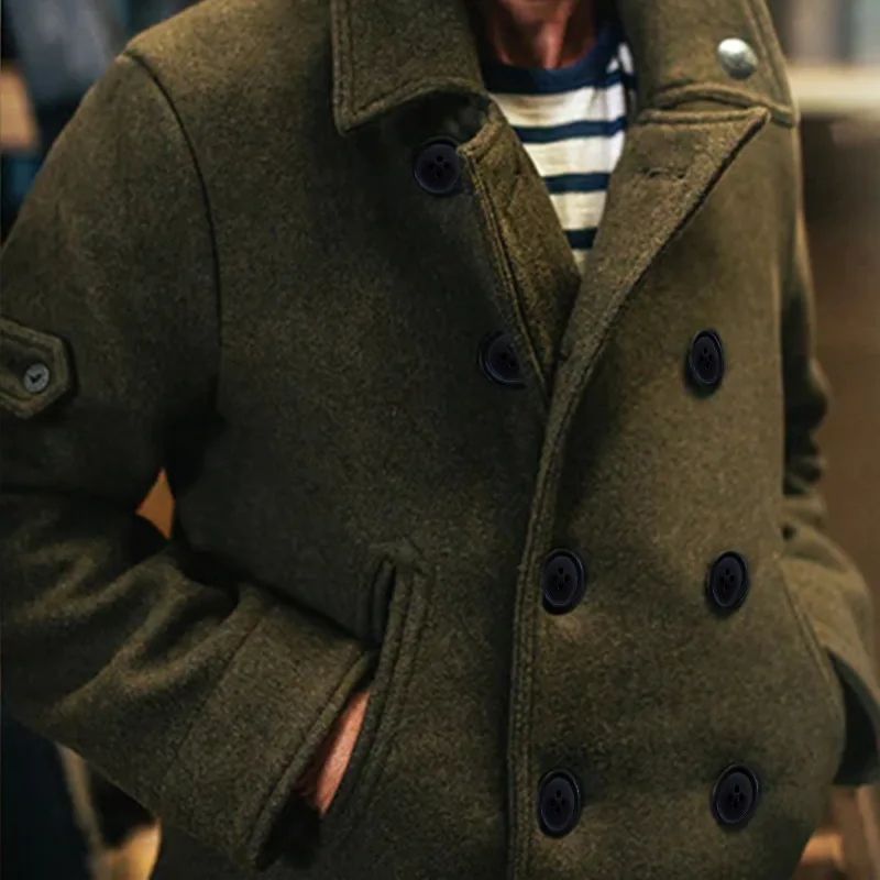 blouson uni laine