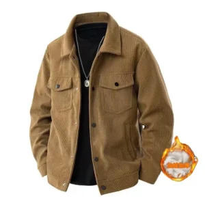 blouson automne-hiver en velours pour homme