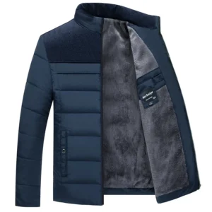 Blouson épais pour homme à col montant