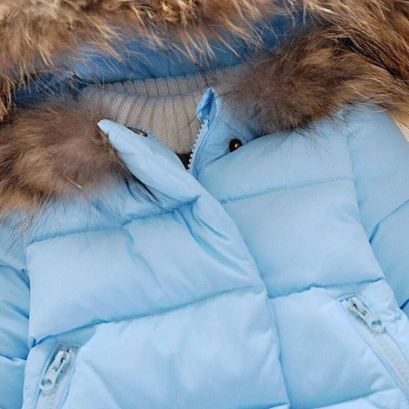 vêtement hiver pour enfant avec doublure en fourrure